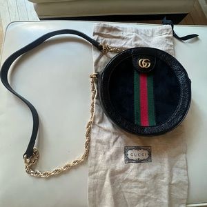 Gucci round velvet Ophidia GG bag